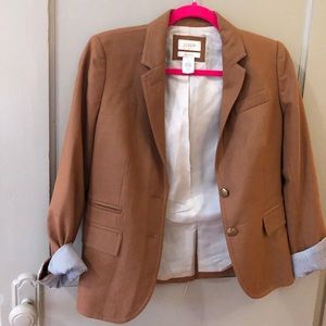 J Crew Tan Wool Blazer